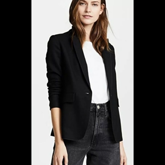 rag & bone Jackets & Blazers - $500 Rag & Bone Lexington Black Felted  Wool Club Jacket Blazer sz 8 -  perfect!